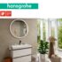 Sistem de dus cu para Hansgrohe Pulsify S negru mat in baie eleganta