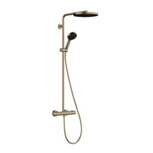 main image Sistem dus Hansgrohe Pulsify S Puro, aparent, termostat, 260 mm, 1 functie, mat, bronz, 24236140